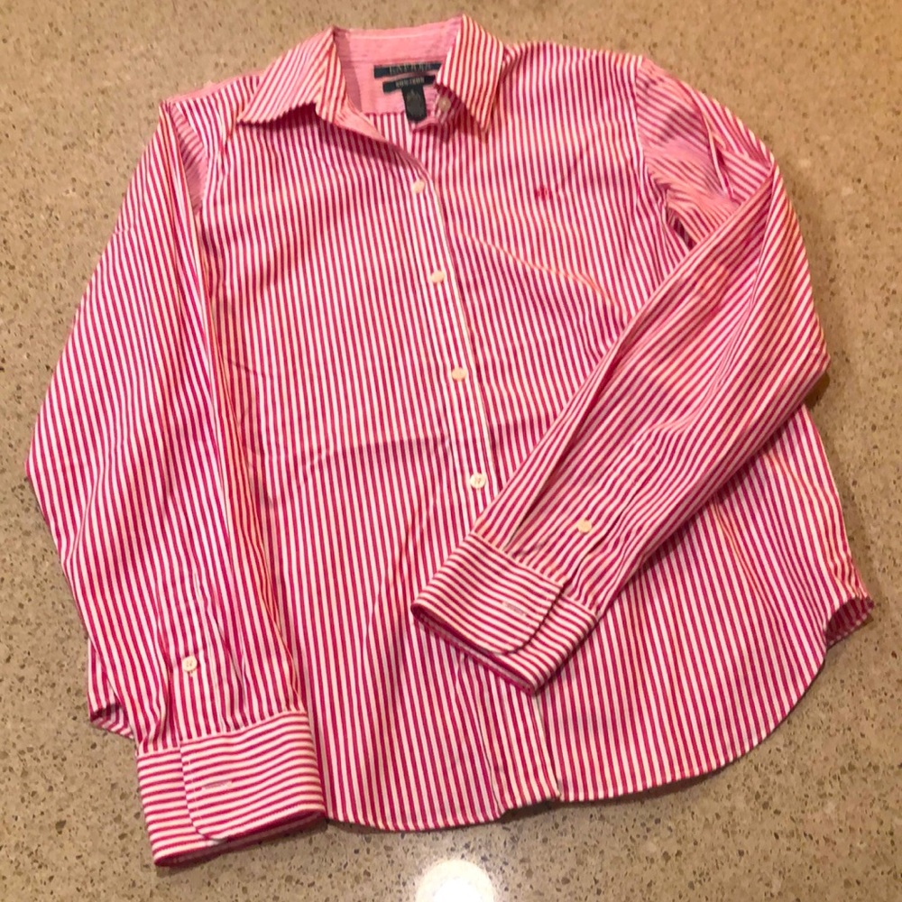 Ralph Lauren Women’s Button Down Dress Shirt Small
